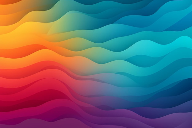 Foto grafische 2d-farbenfrohe tapeten mit körnigen gradienten
