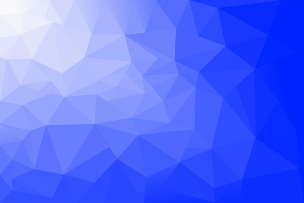Grafische Darstellung Eismuster Dreieck oder Kristall mit blau-weißem Gradient