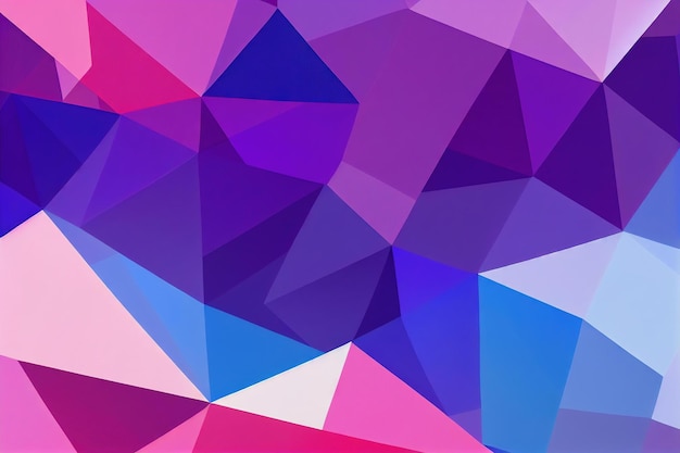 Grafischer abstrakter farbenfroher volumetrischer Hintergrund in lila rosa Tönen, der mit generativer KI erstellt wurde