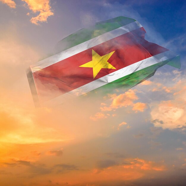Grafschaft Surinam Flagge Weltflagge