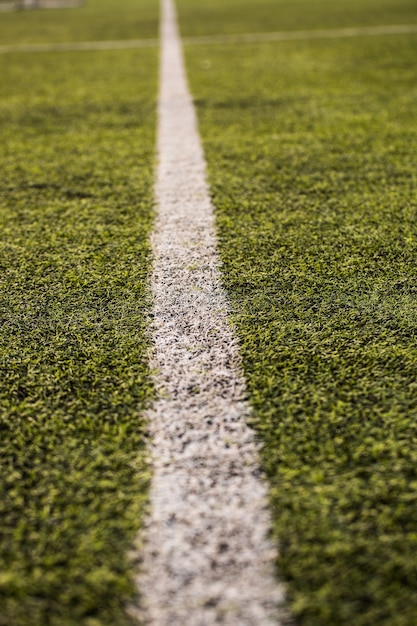 Grama verde do campo de futebol