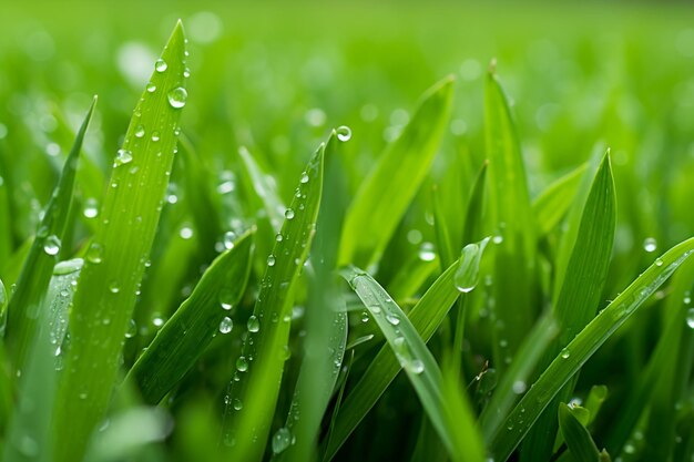 Foto grama verde majestosa