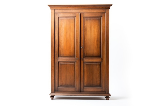 un gran armario de madera con una puerta que dice "no"