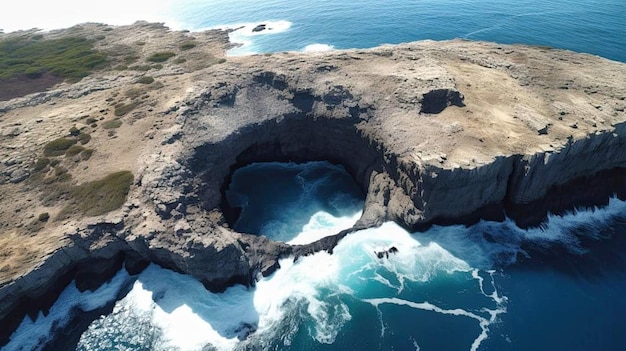 Gran arrecife de barrera paisaje oceánico