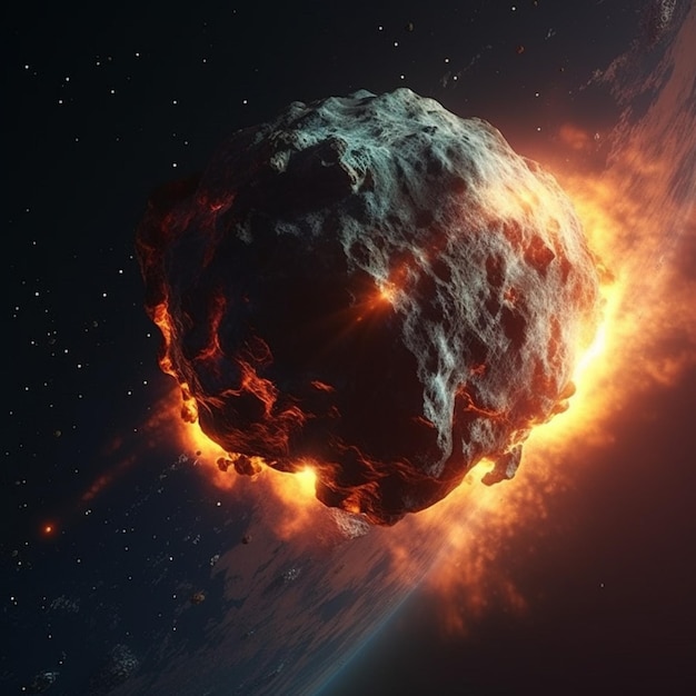 Un gran asteroide se acerca a la tierra.