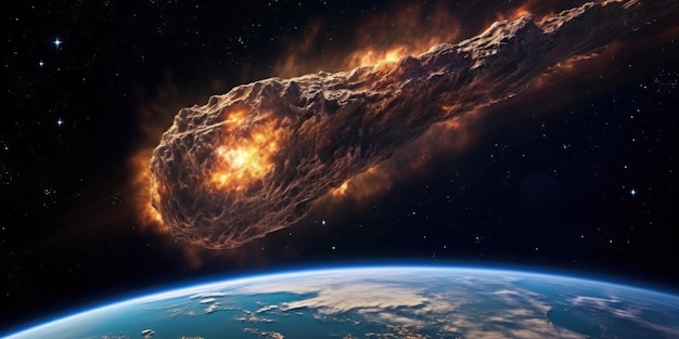 Un gran asteroide cae en el planeta