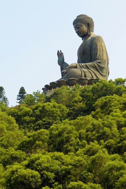 Gran Buda en el monasterio de Po Lin, Isla Lantau, Hong Kong.