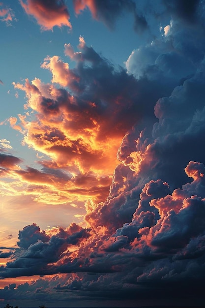 un gran cielo lleno de nubes sobre una playa