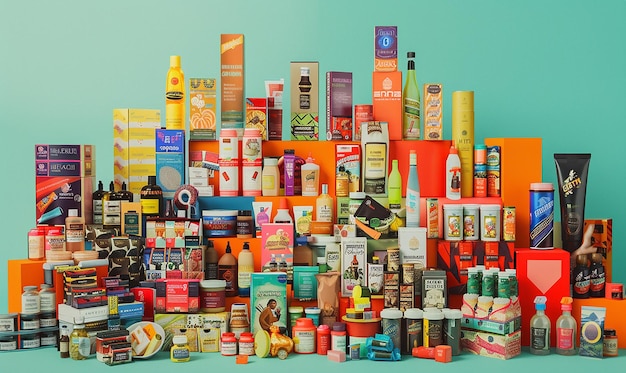 una gran colección de productos, incluido uno que dice spray