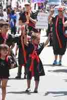 Foto el gran desfile del festival de las cerezas en flor de san francisco