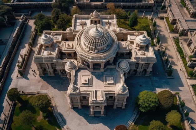 Un gran edificio con una gran cúpula y una gran cúpula en la parte superior.