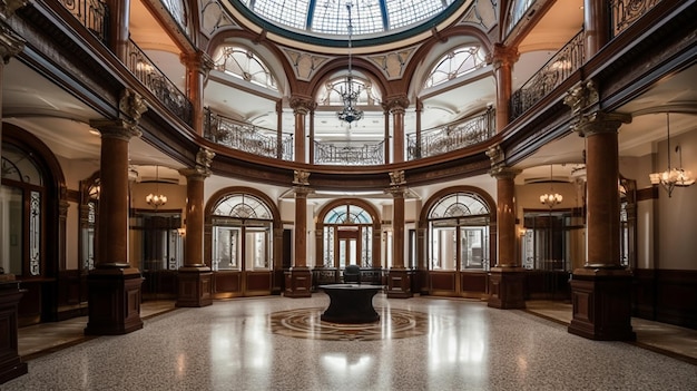 La gran entrada del gran hotel en toronto.