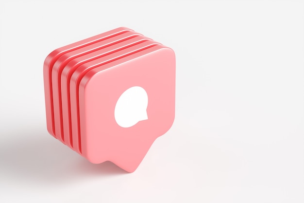 Gran grupo de iconos rojos como sobre un fondo blanco. Ilustración de render 3d