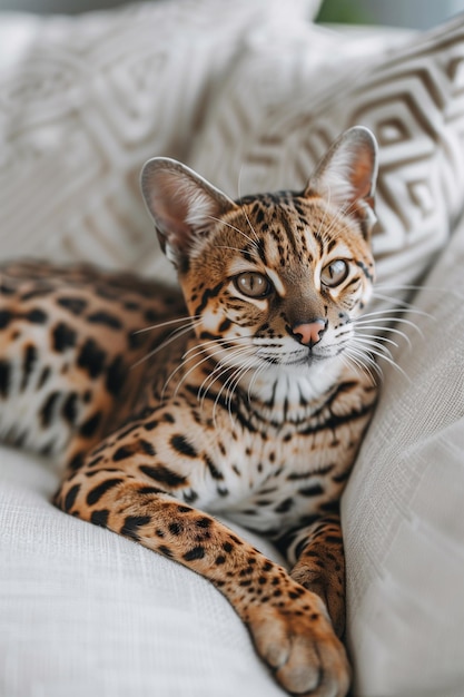 Un gran y hermoso ocelot.