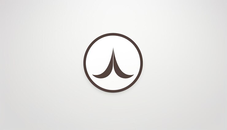 Foto gran logotipo redondo musulmán simplista