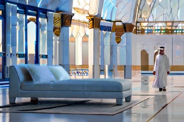 La Gran Mezquita Sheikh Zayed ubicada en Abu Dhabi está abierta al público en los Emiratos Árabes Unidos