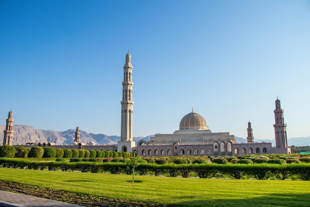 La Gran Mezquita del Sultán Qaboos en Muscat, Omán