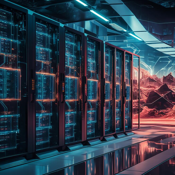 un gran monitor de computadora con la palabra poder en él