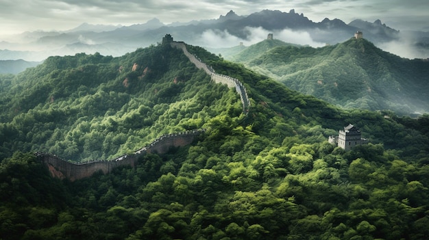 gran muralla china en la cumbre