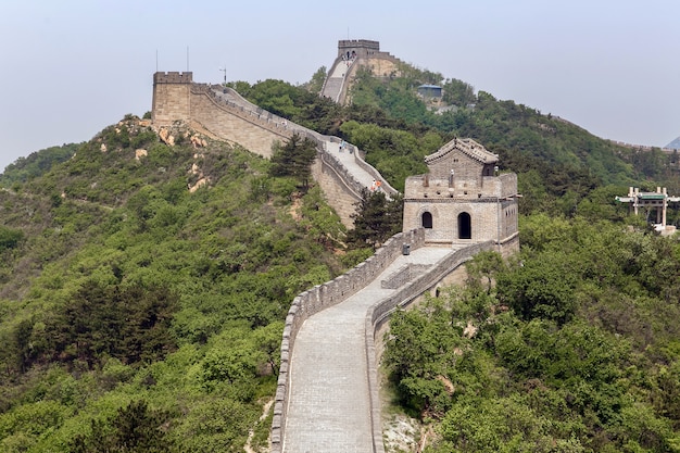 Gran Muralla China en primavera. Cerca de Beijing