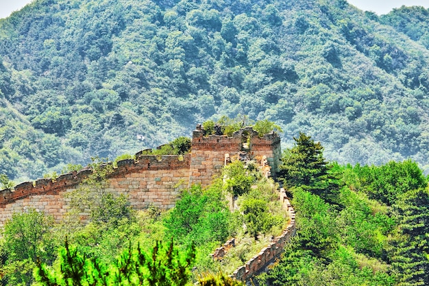 Gran Muralla China, sección "Mitianyu". Suburbios de Beijing.