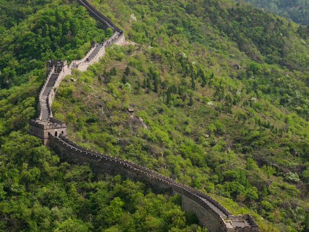 La Gran Muralla China en la sección Mutianyu cerca de Beijing.