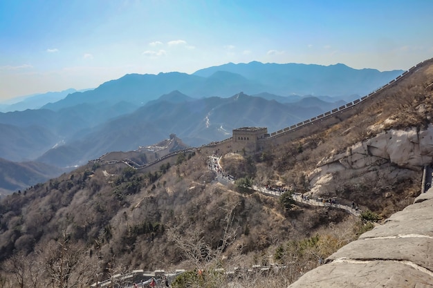 Gran Muralla China en la temporada de otoño en la ciudad de Beijing, China.