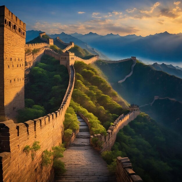 Foto la gran muralla de china