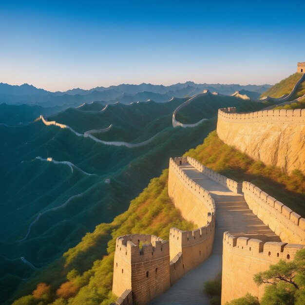 Foto la gran muralla de china