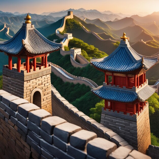 Foto la gran muralla de china