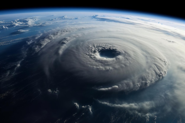 un gran objeto circular en el cielo por encima de un planeta