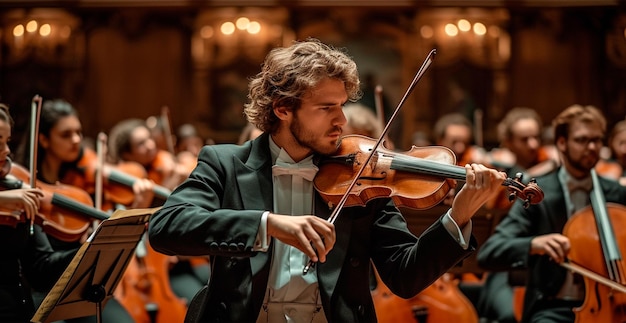 Gran Orquesta Sinfónica en el Gran Teatro imagen generada por IA