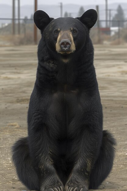 Un gran oso marrón en la naturaleza