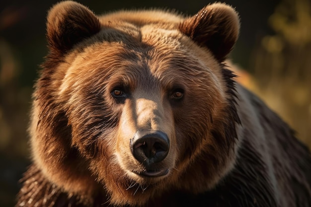 Gran oso pardo Kodiak en retrato