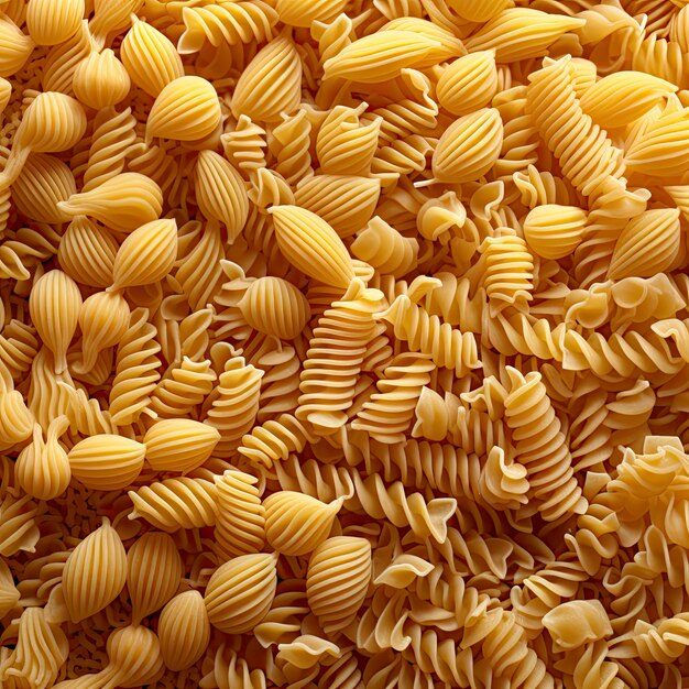 Una gran pila de pasta con la palabra pasta