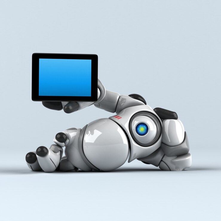 Foto gran robot de animación