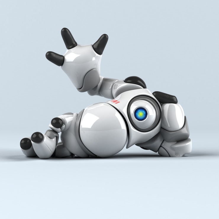 Foto gran robot de animación