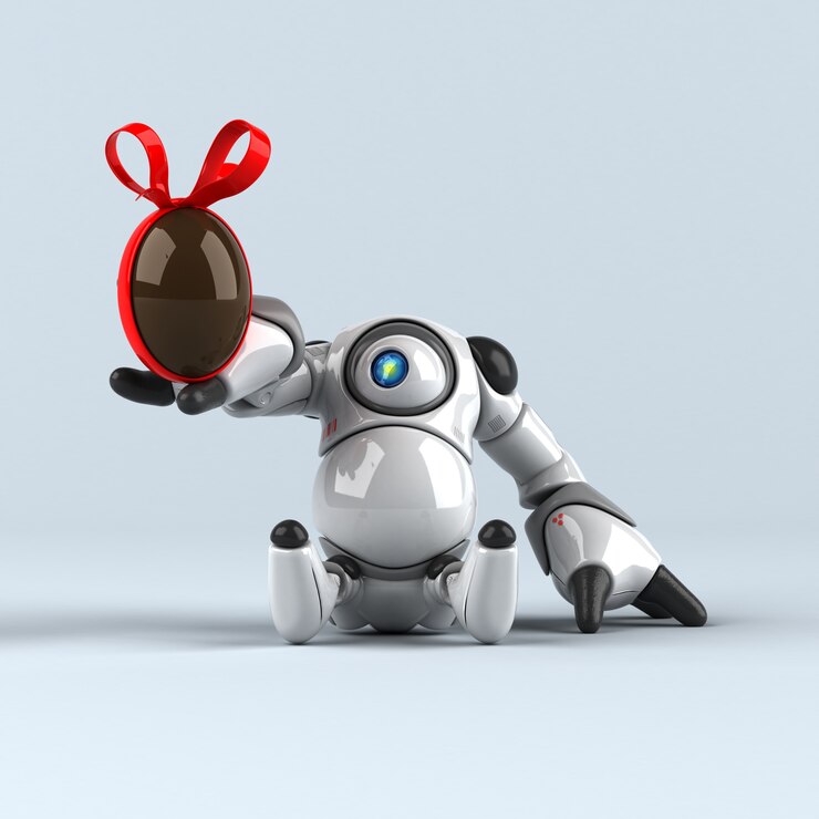 Foto gran robot de animación