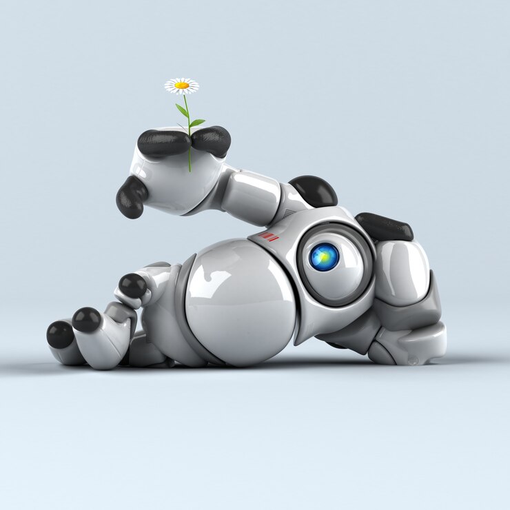 Foto gran robot - ilustración 3d