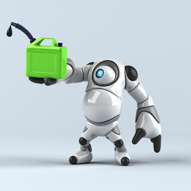 Foto gran robot - ilustración 3d