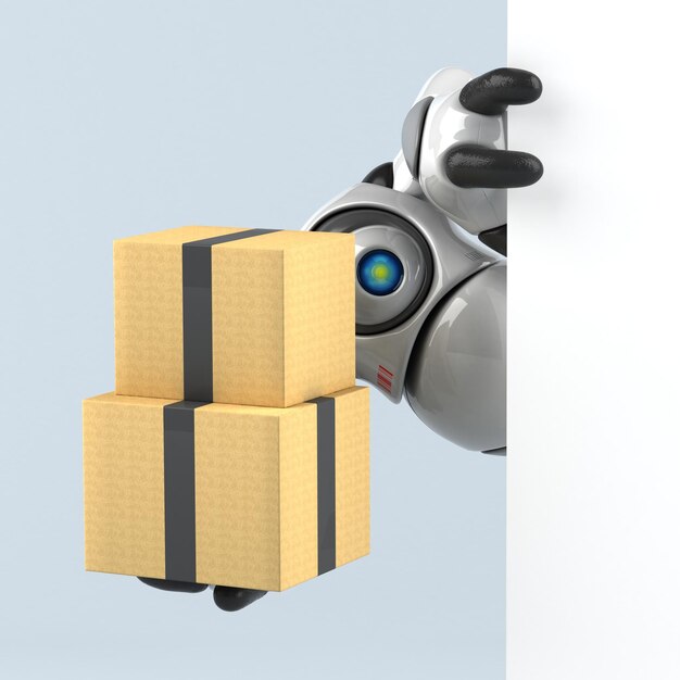 Gran robot Ilustración 3D