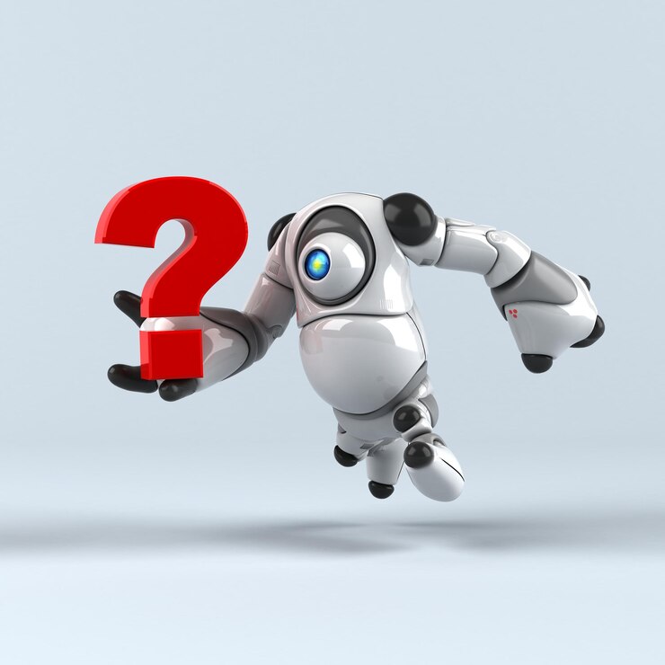 Foto gran robot ilustración 3d