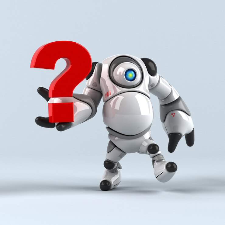 Foto gran robot - ilustración 3d