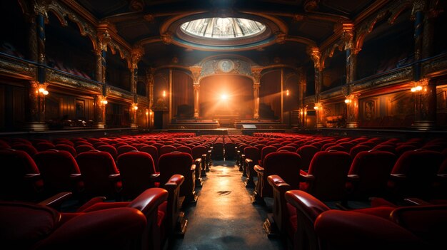 Foto gran teatro de lujo auditorio vacío