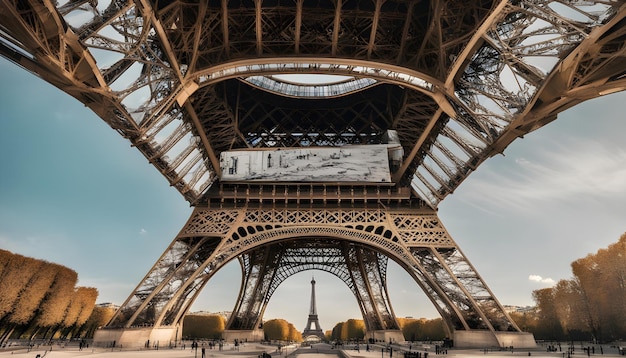 una gran torre con un reloj en el medio