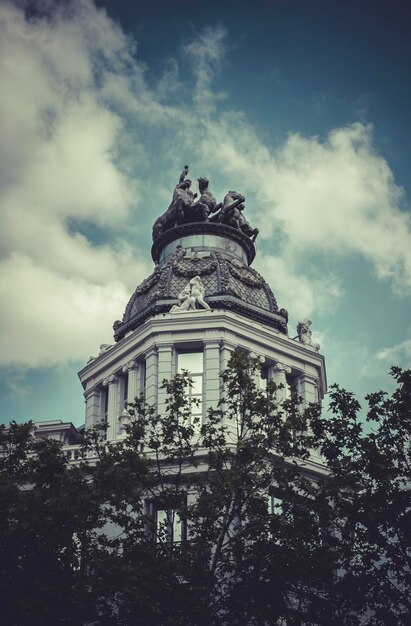 Gran Via, Bild der Stadt Madrid, ihre charakteristische Architektur