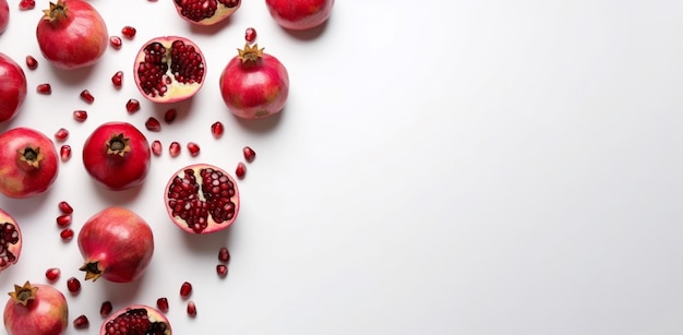 Granatapfel-Banner Süße Bio-Früchte generieren Ai