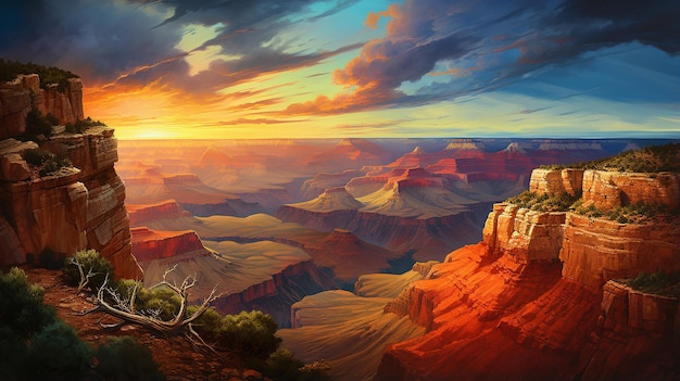 Grand Canyon-Gemälde Vereinigte Staaten