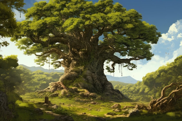 Grande árvore velha