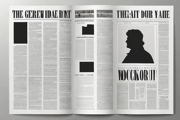 Grande design de jornal para qualquer propósito Layout de impressão editorial vetorial Template de jornal